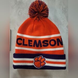 Nike Clemson Tigers Unisex Pom-Pom Beanie Toboggan Hat OS